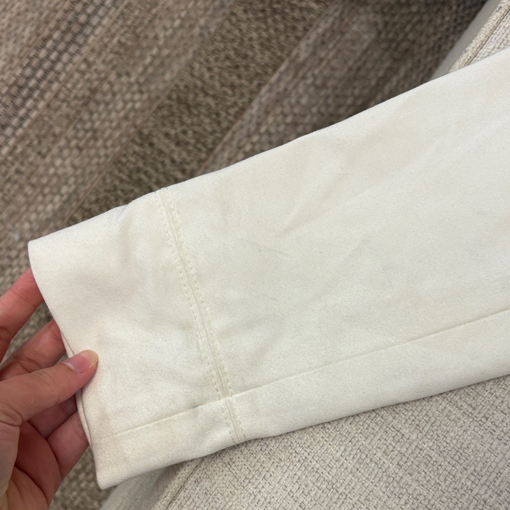 White House Black Market Cream Leather Jacket - Picture 7 of 10